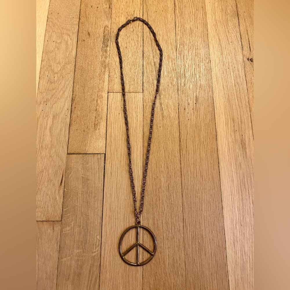Peace Sign Necklace - Picture 2 of 2